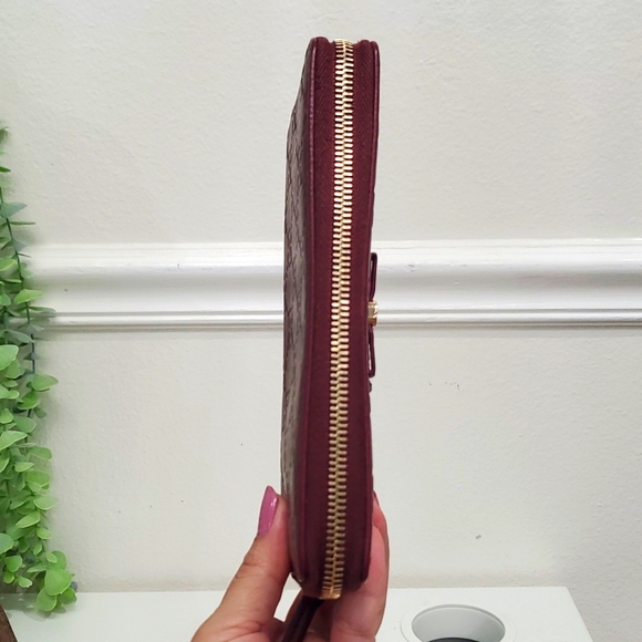 🇮🇹Gucci Guccisima GG Embossed Leather Burgundy Continental Wallet - Picture 12 of 17